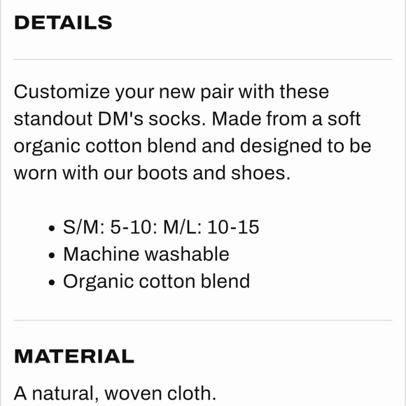 NWT Men's Dr. Martens The Double Doc Black and Yellow Casual Socks - Picture 6 of 6